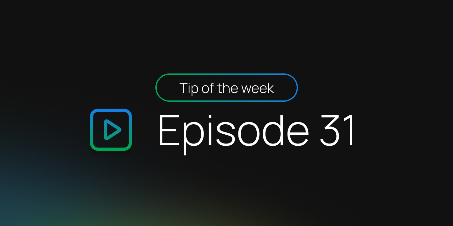 Tip of the week: Episode 31 - Resident settings